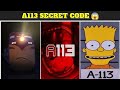 A113 Disney Secret Code Revealed | a113 in all pixar movies | a113 secret code
