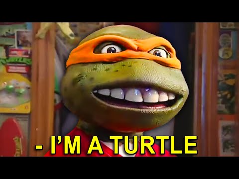 She Thinks She's a Ninja Turtle...