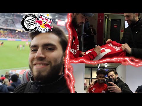 VLOG - FC RED BULL SALZBURG VS SK STURM GRAZ. Der CAPTAIN schenkt mir sein TRIKOT! 😍😍😍😍😍