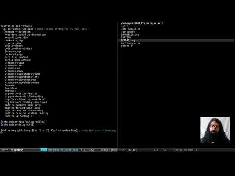 Emacs: pulsar.el demo (blink highlight line)