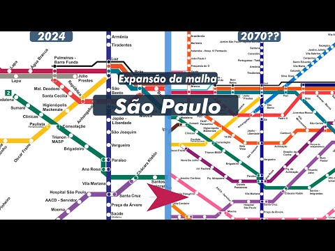 Expansão da Malha de Metrô e CPTM em SP (2024 - 2099??)