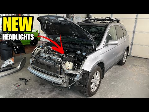 2007-2011 HONDA CR-V HEADLIGHT INSTALL… 6 Sided LEDS! (BRIGHT AF)