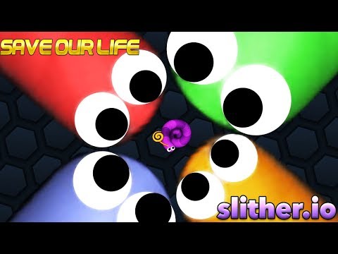 Slither.IO -Tiny Troll Snake vs Giant Snakes Epic Slitherio Gameplay!