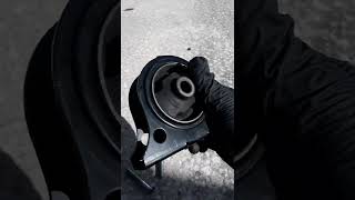 how to change rear motor mount on a Toyota rave 4 96 to 2000 part 1 of 6