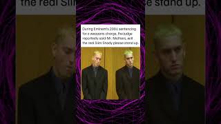 During Eminem's 2001 sentencing for a weapons charge, the judge reportedly said: Mr. Mathers