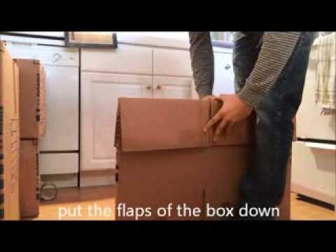 How to put together a moving box