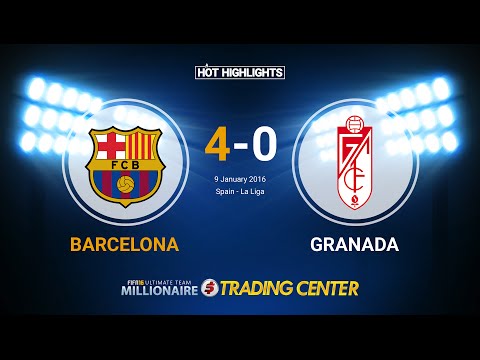 Barcelona 4-0 Granada (HD). Spain - La Liga 9/01/2016 - All goals and Highlights.