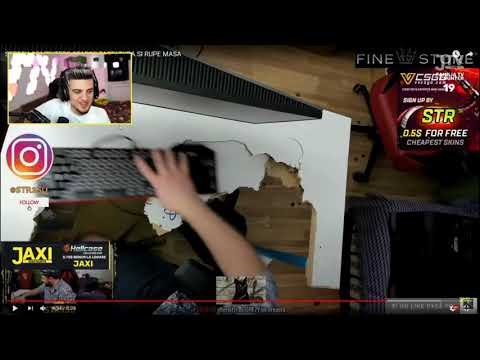 JAXI REACTIONEAZA LA STR3SU CAND RUPE MASA SI TASTATURA