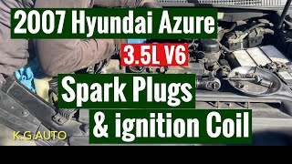 2007 Hyundai Azera 3.3LV6 Spark Plugs & ignition Coil Replacement
