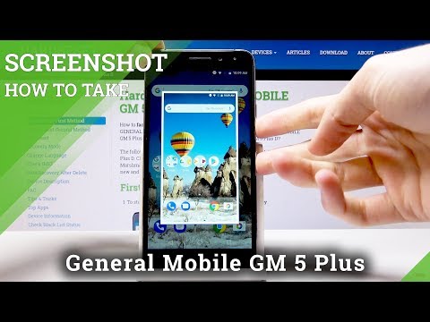 How to Take Screenshot in General Mobile Gm 5 Plus D - Save Display