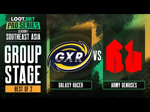 Galaxy Racer vs Army Geniuses Game 1 - Pro Series 7 SEA: Group Stage w/ MLP & johnxfire