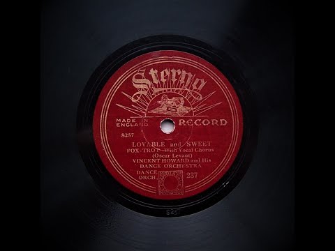 Lovable And Sweet - Arthur Rosebery and His Band (1929)