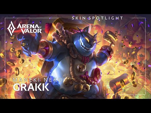 Skin Spotlight: Grakk — Maneki Neko | Arena of Valor | TiMi