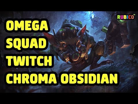 OMEGA SQUAD TWITCH CHROMA OBSIDIAN SKIN SPOTLIGHT - LEAGUE OF LEGENDS