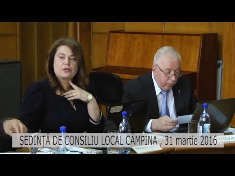 Ședință Consiliul Local Câmpina din 31 aprilie 2016