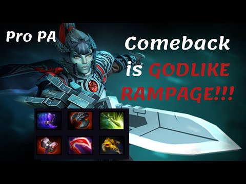 Pro Phantom Assassin Rampage - Comeback as Teamwork Full Gameplay Dota 2 Patch 7.22e