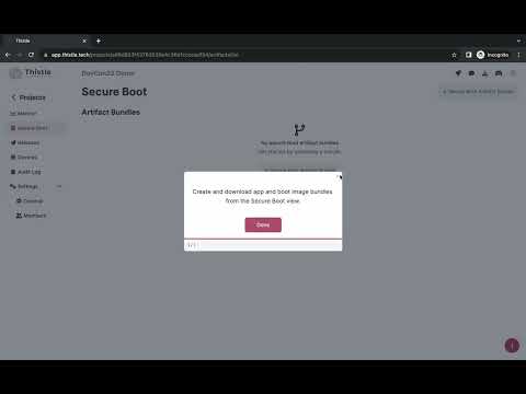 Espressif DevCon23 SBV2 Production Signing Demo (Thistle Technologies)
