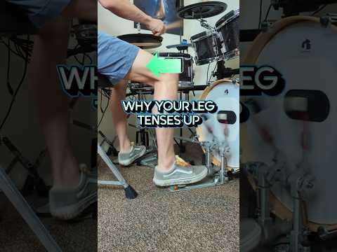 How to remove Upper Leg Tension - Double Bass Drumming Lesson