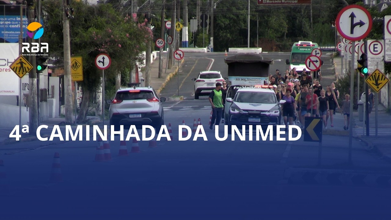 Caminhada e solidariedade no Alto Vale