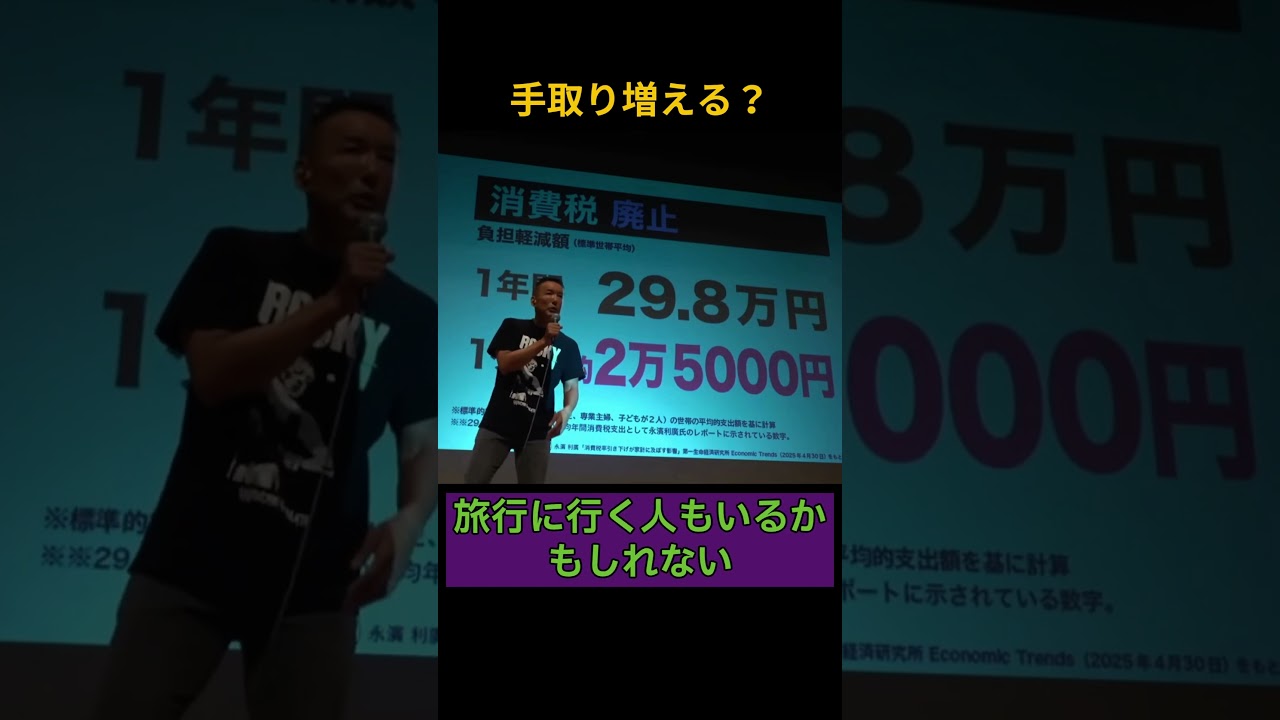 消費税ゼロで年30万増える？  #shorts