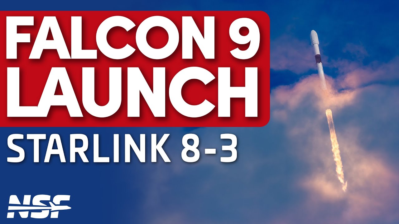 SpaceX Falcon 9 Launches Starlink 8-3