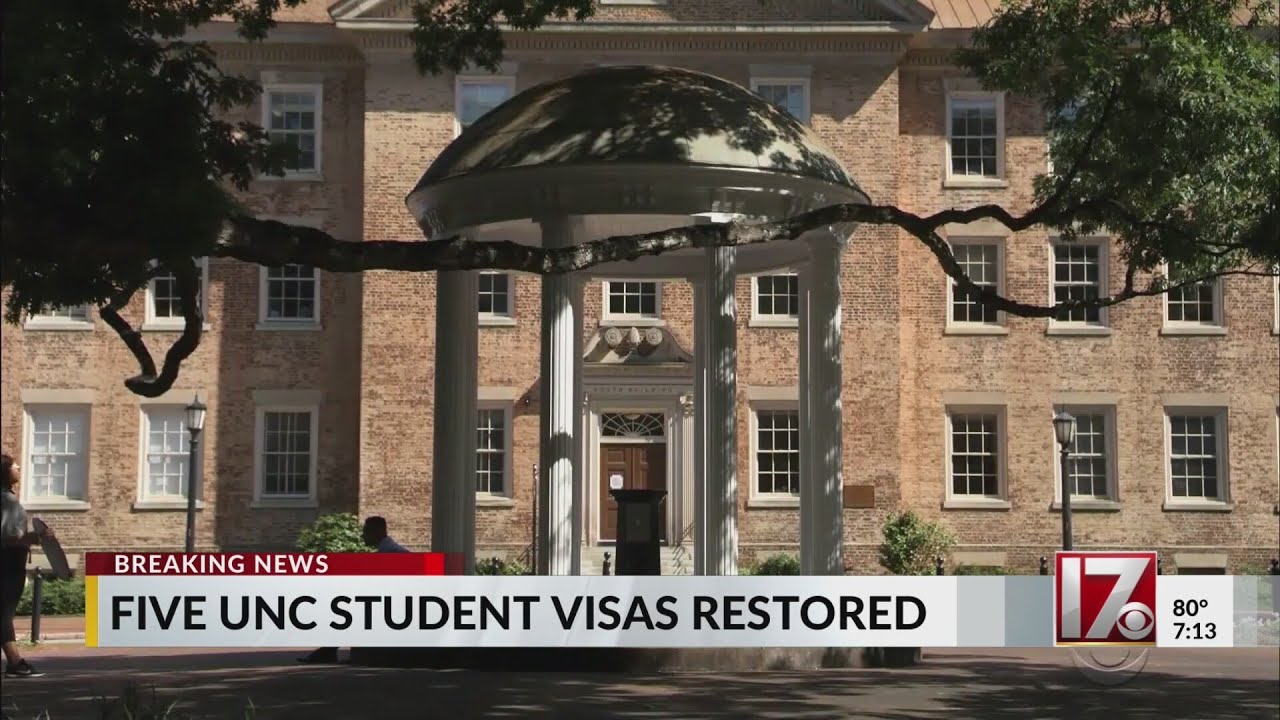 5 UNC international students have visas restored