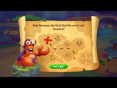 @Fishdom Hermann the Crab Find Treasure Event Started, Need Lots of Diamonds 💎😅