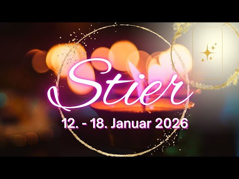 "DAS MIT ABSTAND INSPIRIERENDSTE READING" Stier ♉️ 12.-18. Januar 2026 Wochen-Legung