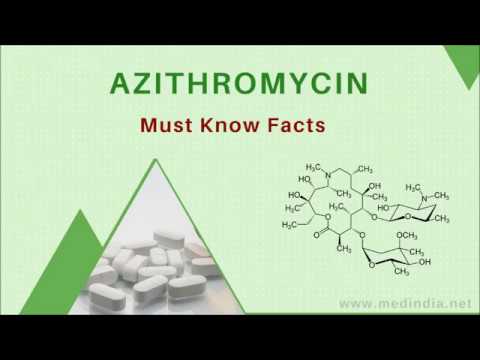 Azithromycin: antibacterial drug for pneumonia, typhoid and ...