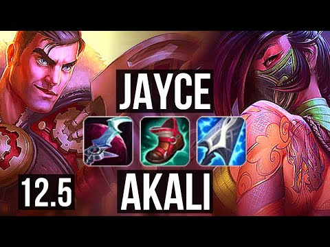 JAYCE vs AKALI (TOP) | Rank 3 Jayce, 10/3/8 | KR Challenger | 12.5