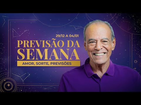Previsão semanal de 29/12 à 04/01 | POR JOÃO BIDU