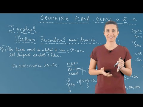 Triunghi. Definiție. Elemente. Clasificare. Perimetru - P2 - Matematică - Clasa a VI-a