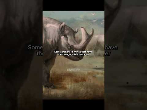 This prehistoric rhinoceros apparently once lived and walked on earth #extinct #prehistoric #Rhinos