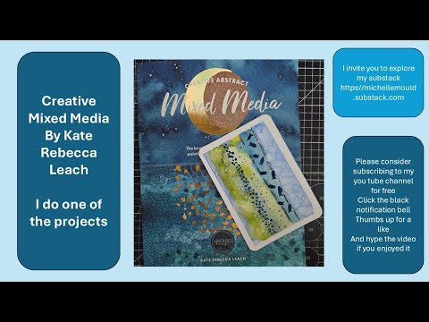 Creative Abstract Mixed Media by Kate Rebecca Leach - review and painting a project