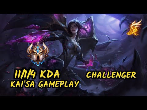 MSF.P Neon (KAI'SA) - 11/1/4 KDA BOTTOM ADC CHALLENGER GAMEPLAY - EUW v9.7