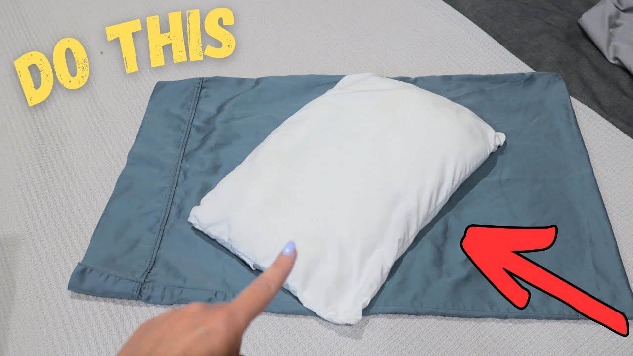 How to Fit a small pillow in a pillow case or cover, easy and fast
