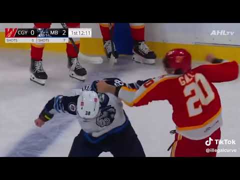 AHL Hockey Fight Alex Gallant vs Jeffrey Viel FOTY