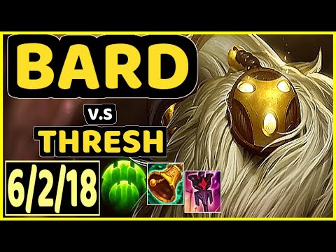 CéOS (BARD) vs THRESH - 6/2/18 KDA BOTTOM SUPPORT GAMEPLAY - BR Ranked MASTER
