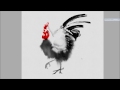 Expresii digital ink / watercolor: Rooster (after Endre Penovác)