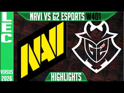 G2 vs NAVI Highlights | LEC W4D1 2026 Versus | G2 Esports vs Natus Vincere