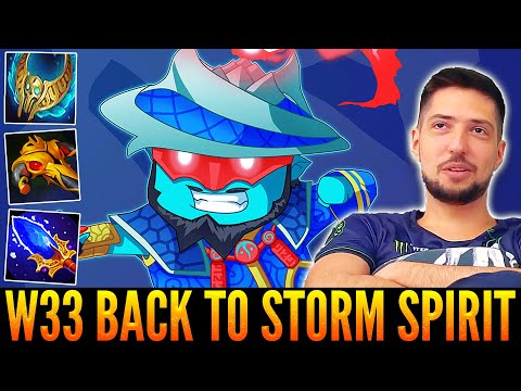 W33 Back To Storm Spirit Mid After Long Time - Dota 2 Highlights