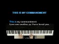 THIS IS MY COMMANDMENT INSTRUMENTAL HYMN ALETHEA MENEZES