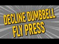 Exercise 1 Decline Dumbbell fly press