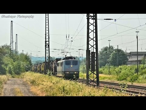 Saar Rail 151 165-8 with 7 torpedo ladle cars