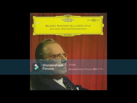 [High quality🌟] Brahms - Symphony No.1, Op.68/ Karl Böhm & Berliner Philharmoniker, Michèl Schwalbé