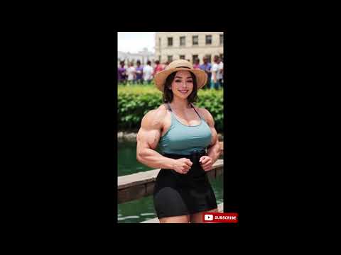 Female Physique bodybuilding | Girl Flexing Biceps | Female Biceps #fitness #ai #lookbook
