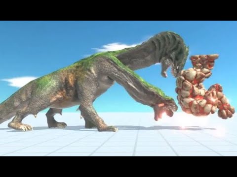 Alien Battle Hydra Escape vs Lava Golem Dinosaur Trex ARBS Animal Revolt Battle Simulator