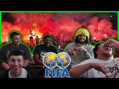 AMERICAN FOOTBALL PLAYERS REACT TO FOOTBALL ULTRAS
