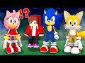 How JJ Got Trapped By The SONIC EXE AMY ROSE Tails EXE In Minecraft Challenge Maizen JJ And Mikey