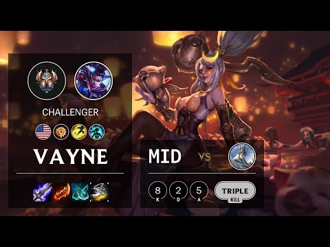 Vayne Mid vs Galio - NA Challenger Patch 10.20